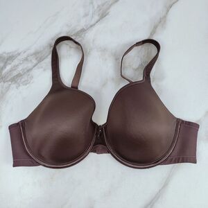 Vanity Fair Dark Brown Body Caress Lightly Lined Underwire Bra, Sz 38D